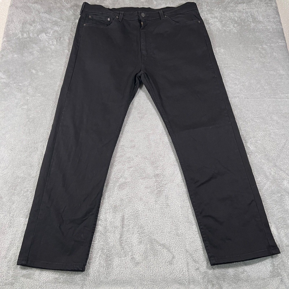 Levi's Jeans Mens 40x30 Black‎ 505 Straight Leg Regular Fit Denim